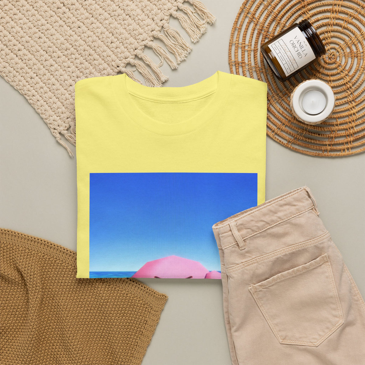 Kirby Flipping The Bird Beach Tee
