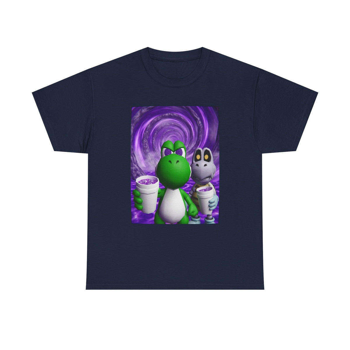 Yoshi And Dry Bones Sippin' Purple
