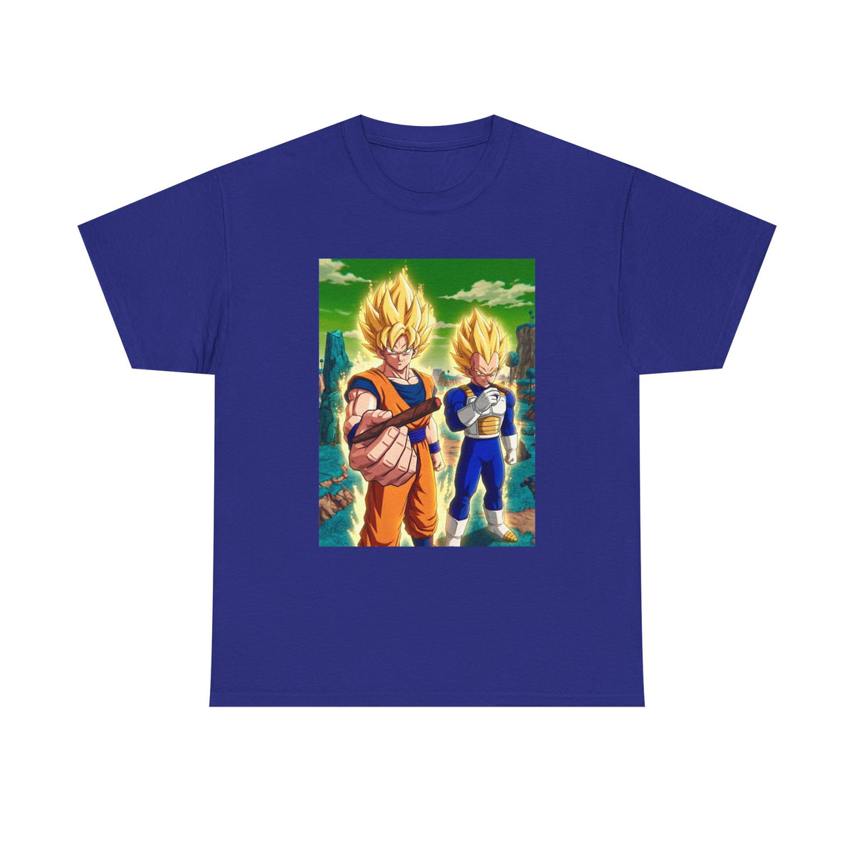Goku and Vegeta Powering Up With Blunts