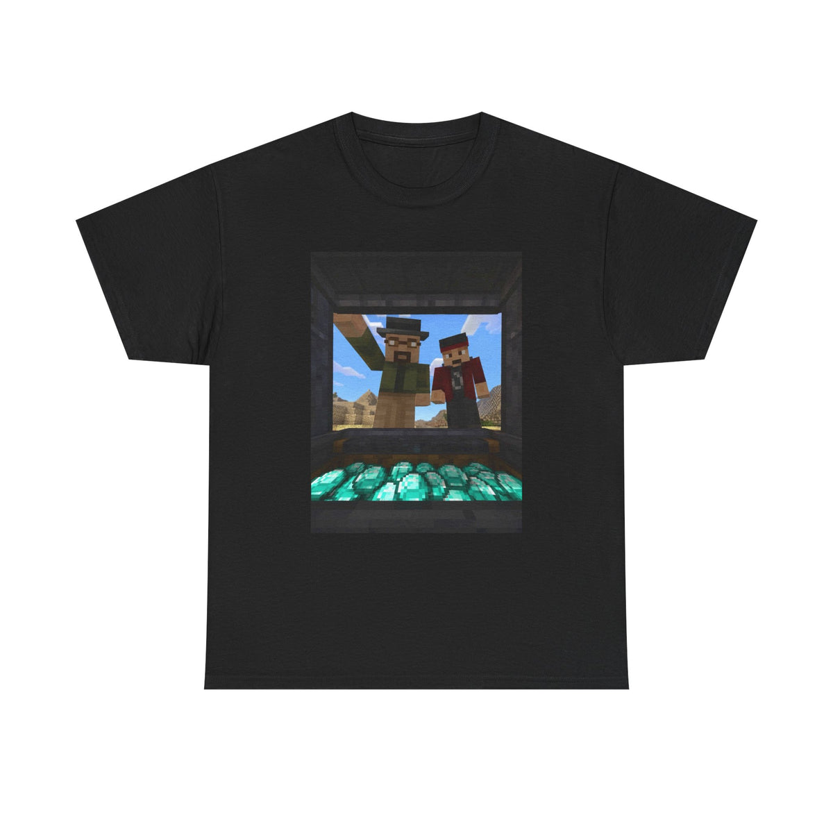 Pixelated Duo With Precious Gems