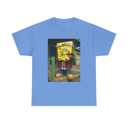 Gangster Sponge Winking and Smoking