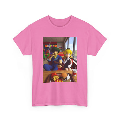 Spike and Peach Smoking Fast Food Tee