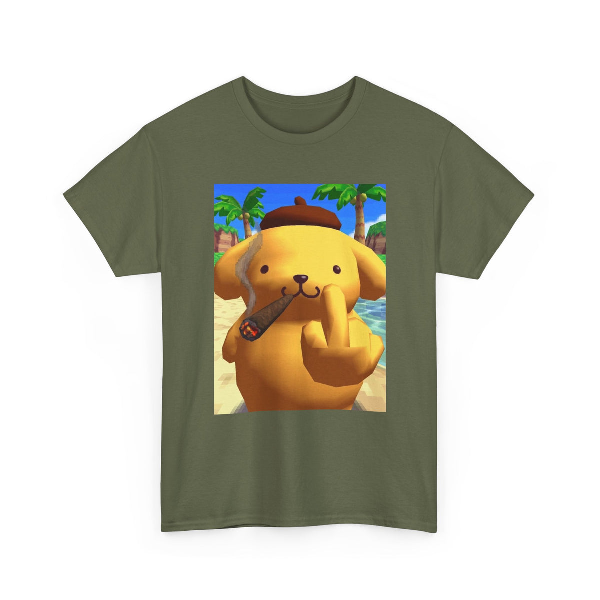 Pompompurin Smoking Blunt & Flipping Off