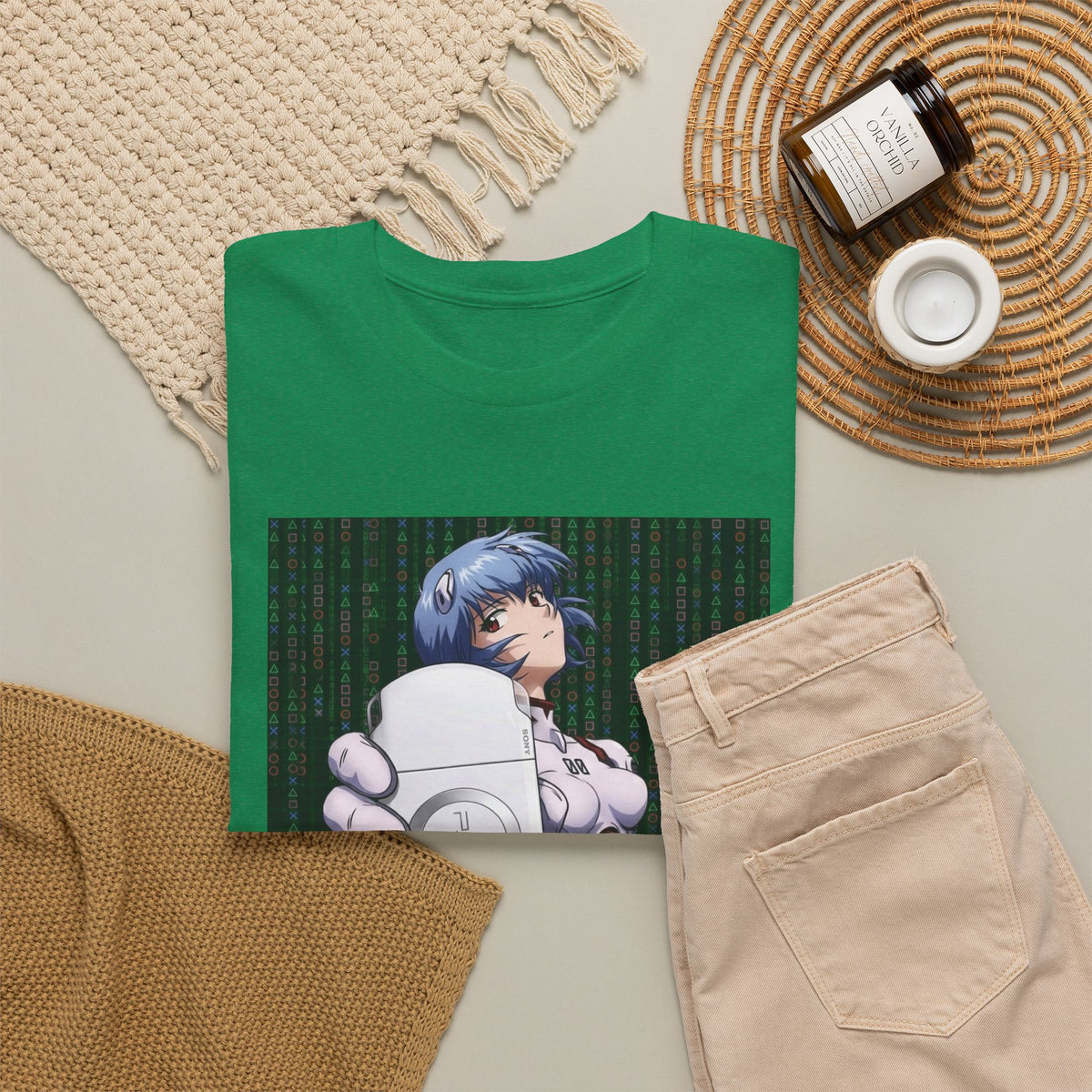Rei Ayanami Gaming In The Matrix