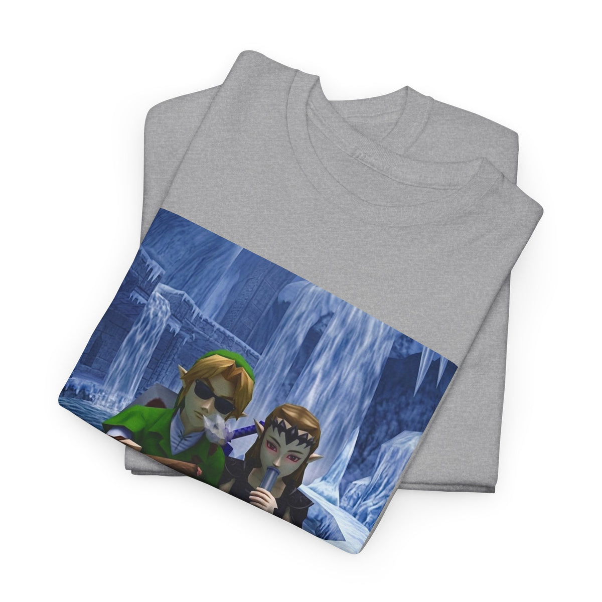 Link And Zelda Chilling In Ice Palace