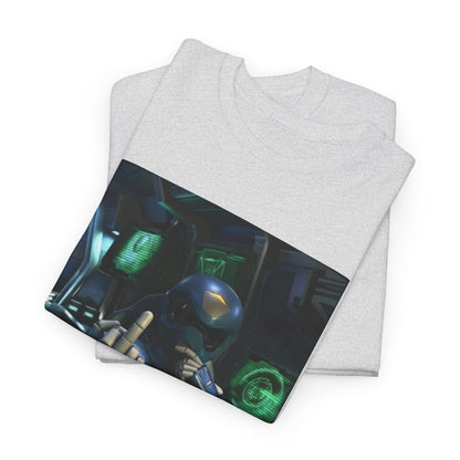 Sci-Fi Pilot Flipping The Bird Tee