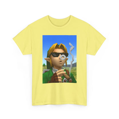 Pixelated Link Smoking With Deal With It Glasses