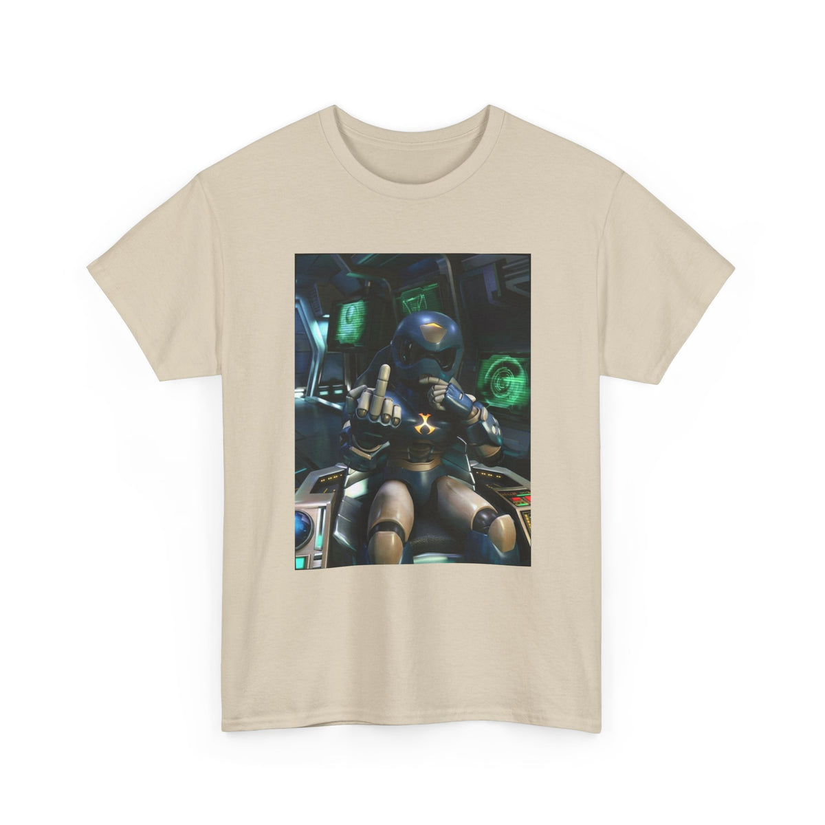 Sci-Fi Pilot Flipping The Bird Tee