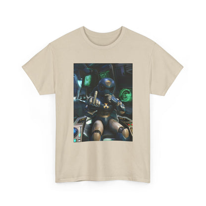 Sci-Fi Pilot Flipping The Bird Tee