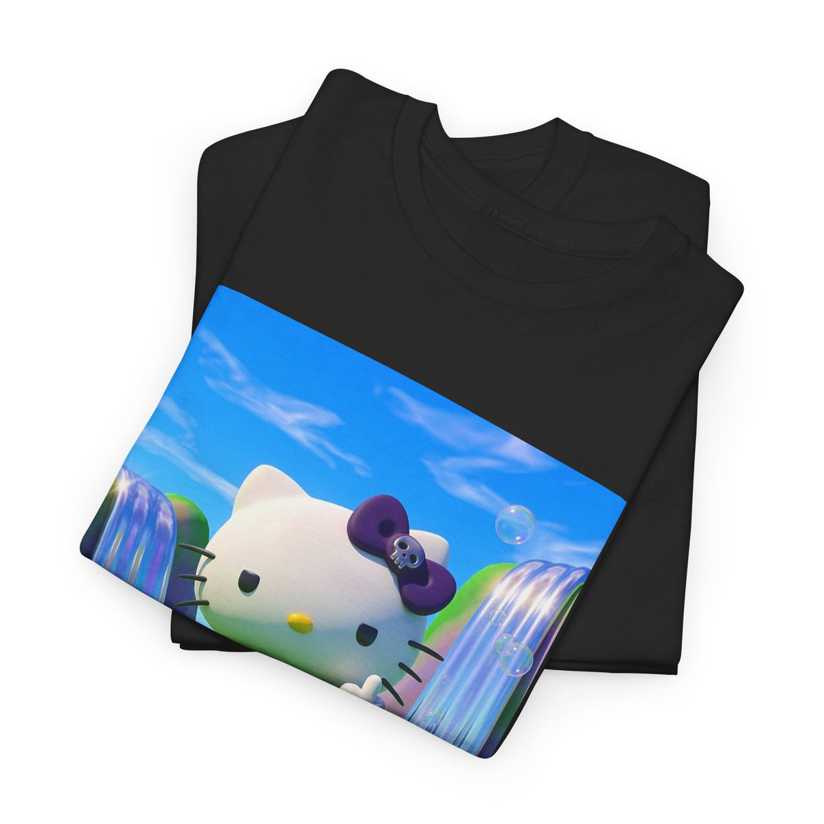 Goth Kitty Flipping Off In Wonderland