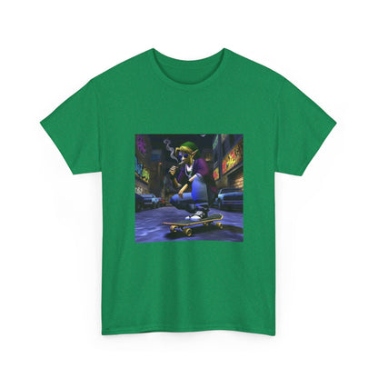 Skater Link Smoking In Gritty Alley Tee