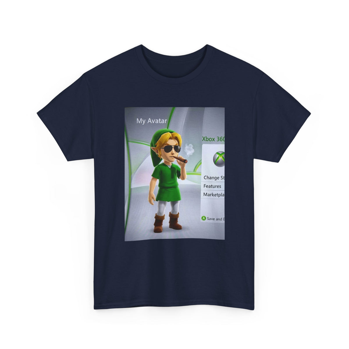 Stoner Link Xbox Avatar Puffing Blunt Tee