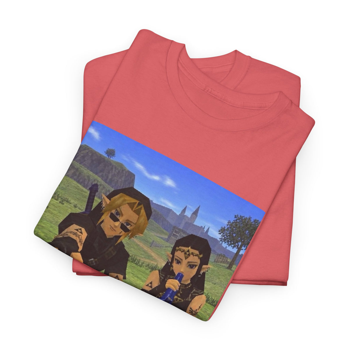Dark Link And Dark Zelda Chilling Campfire Tee