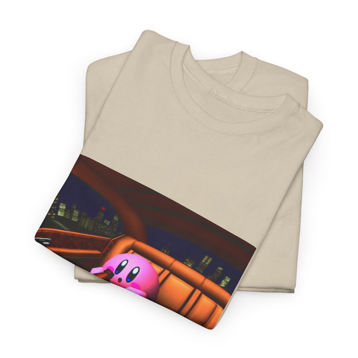 Kirby Sipping Lean In The Car Tee