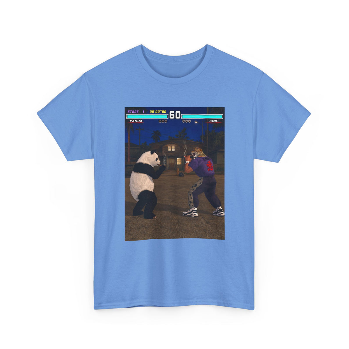 Panda And King Smoking Cigars Street Fight Tee