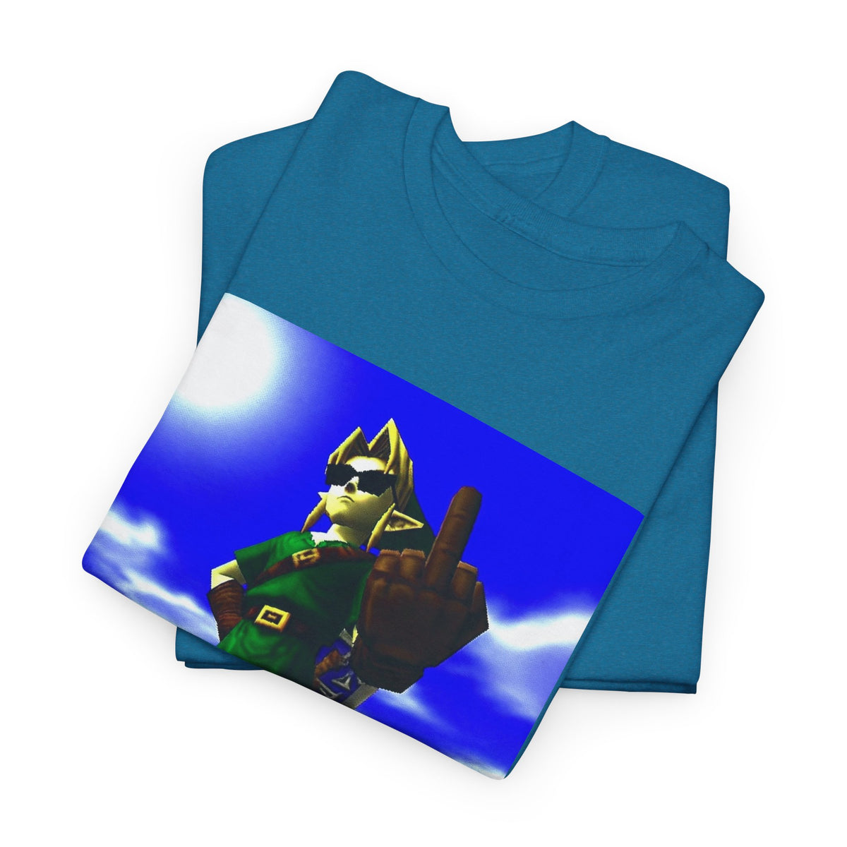 Cool Link Flipping The Bird Tee