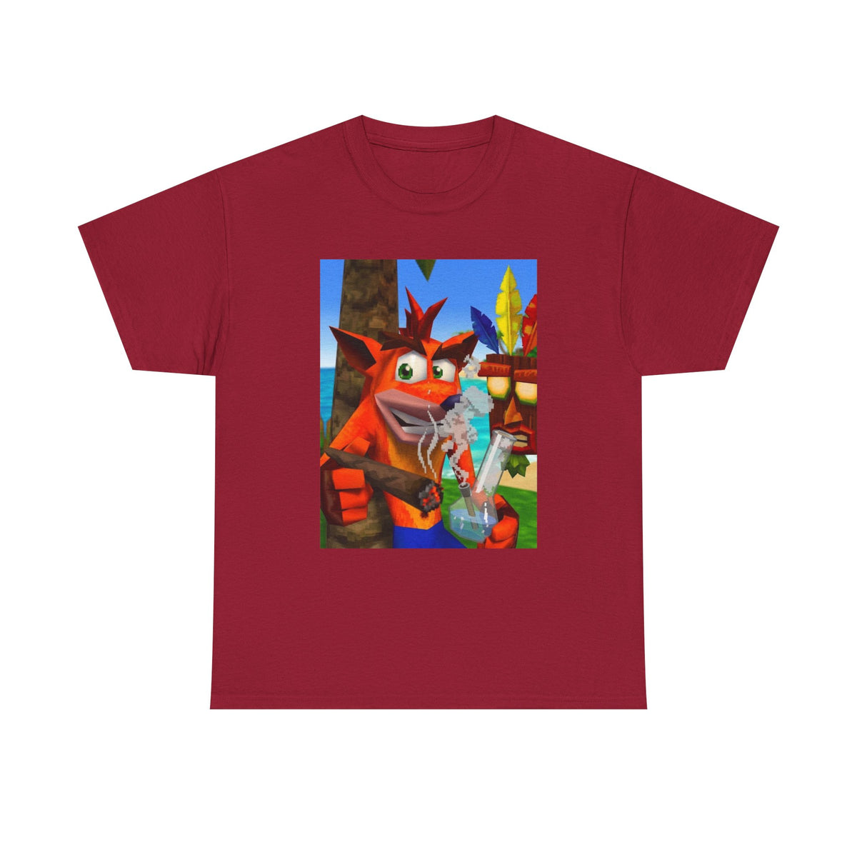 Crash Bandicoot Taking A Hit Tee