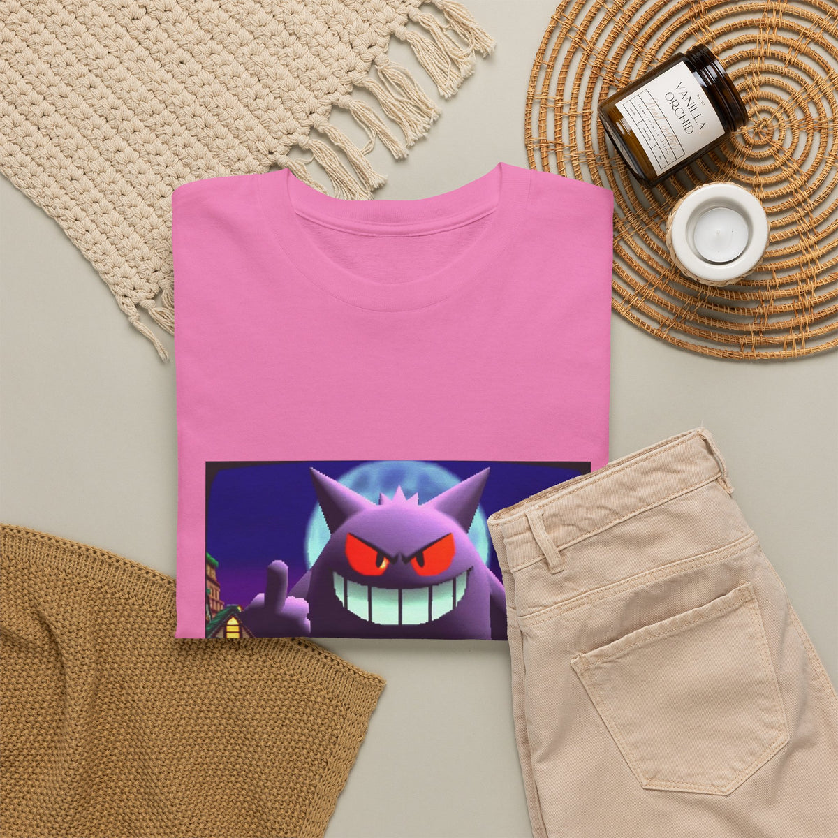 Gengar Flipping Off Villager Tee