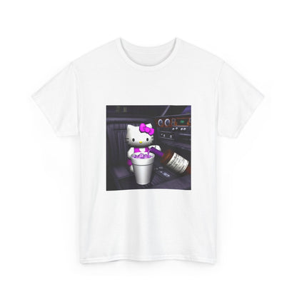 Kitty Pouring Purple Drank In Car Tee