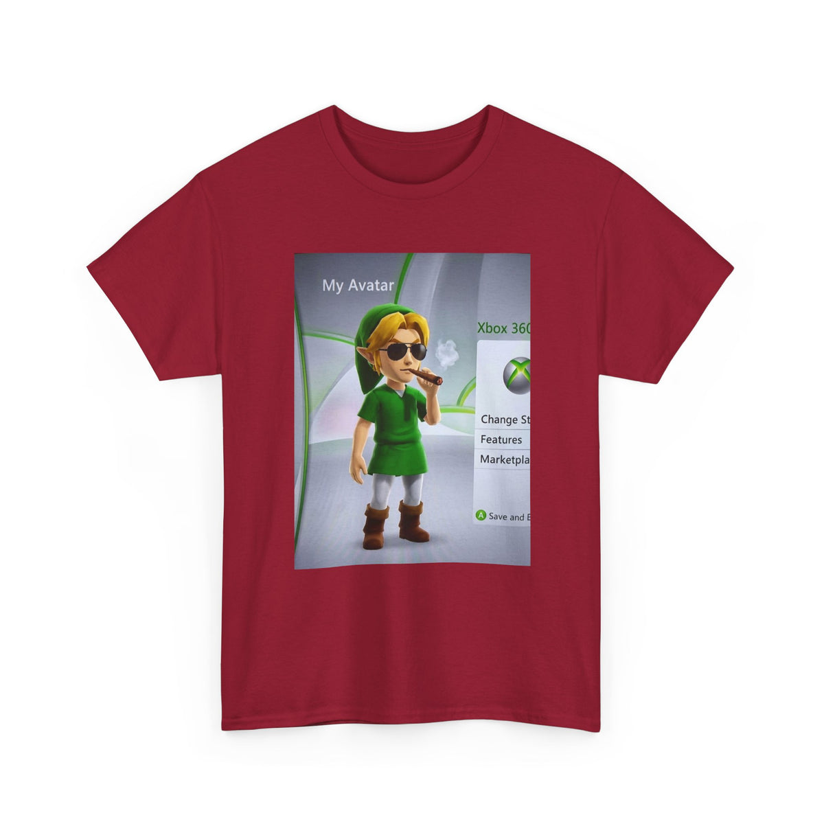 Stoner Link Xbox Avatar Puffing Blunt Tee