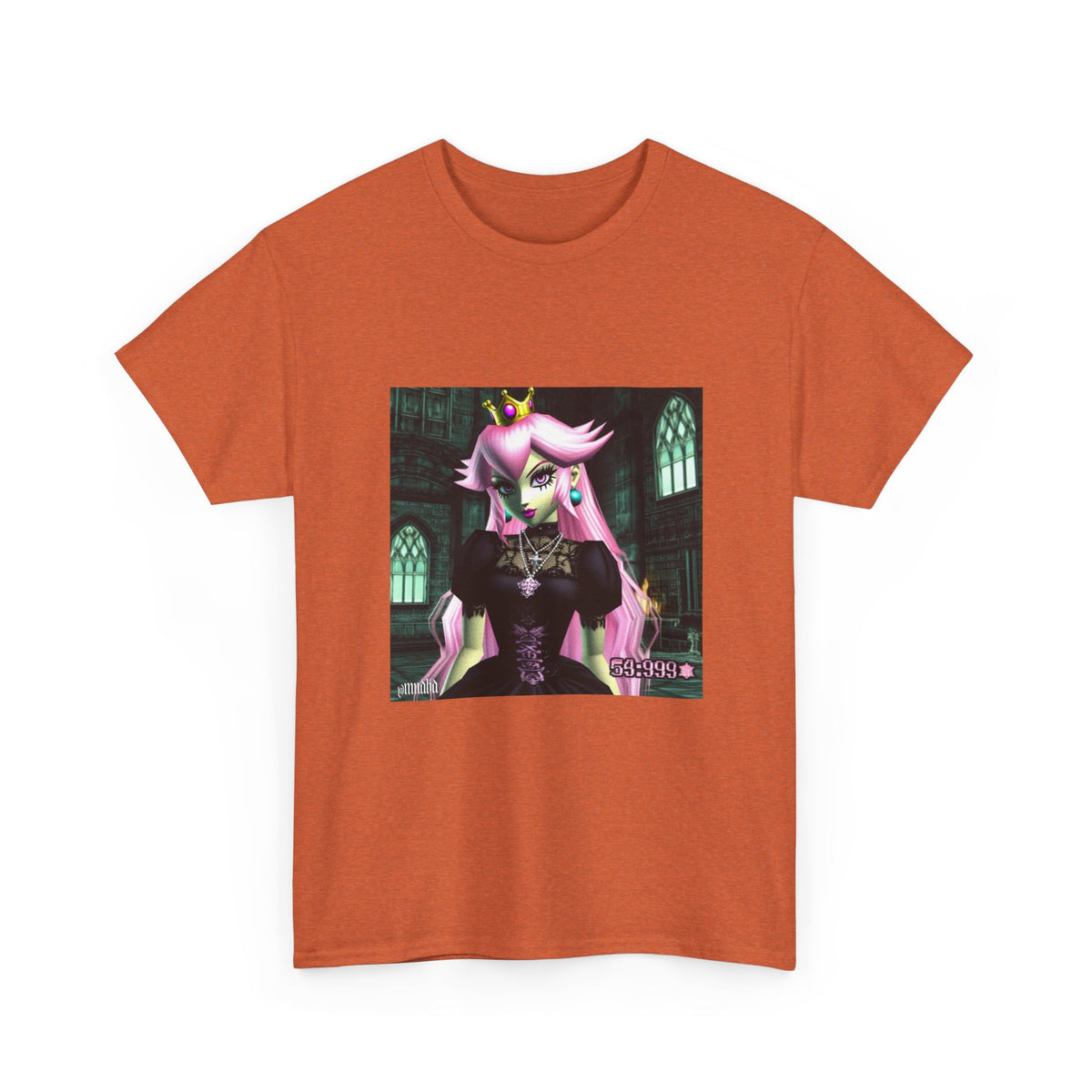 Goth Peach In Haunted Castle Tee