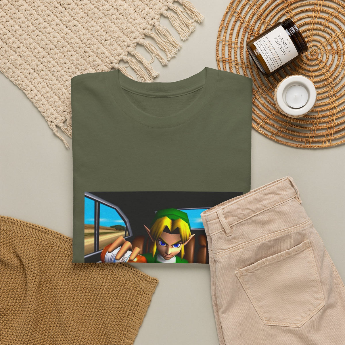 N64 Link Pouring Purple Lean Tee