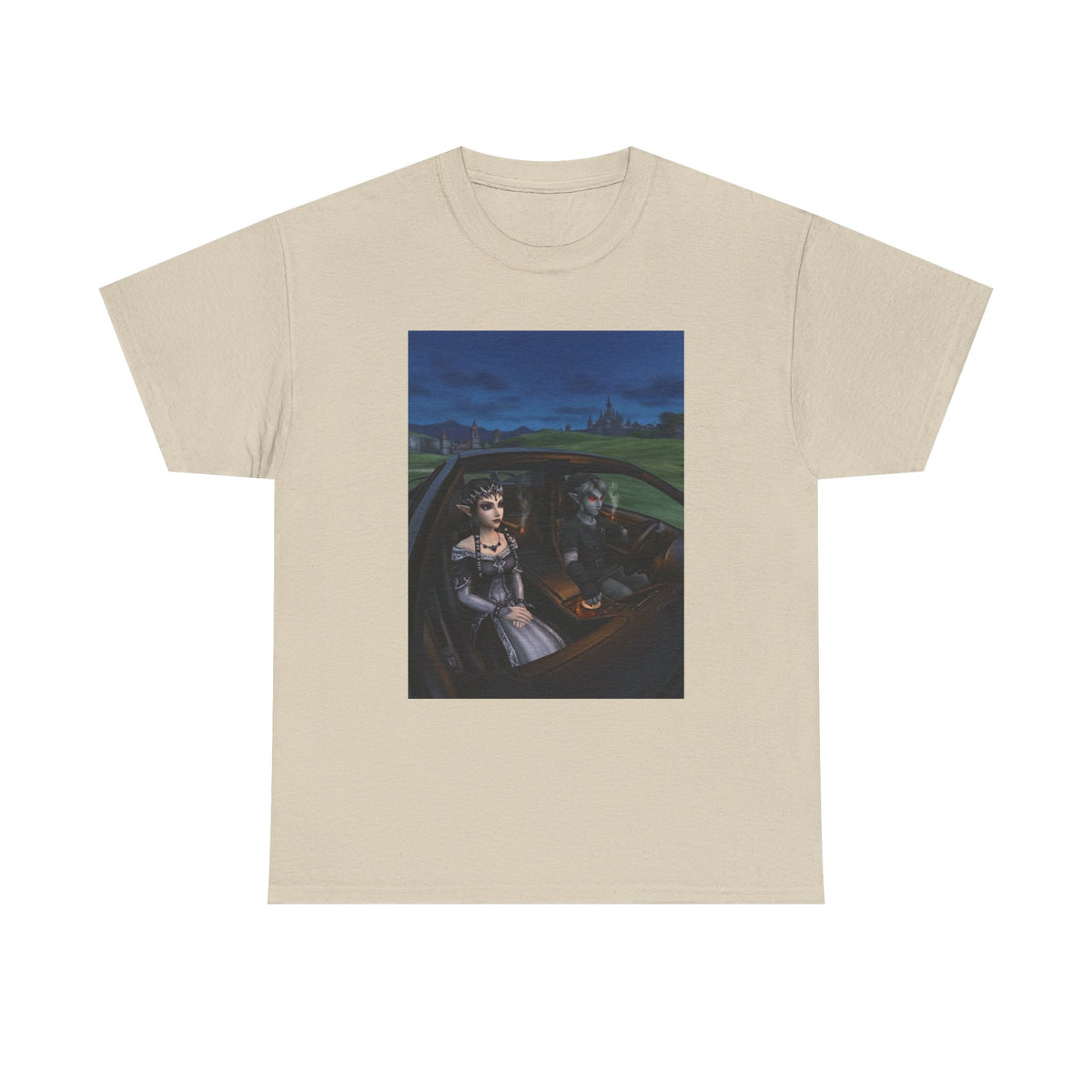 Dark Link And Midna Smoking In Car Tee
