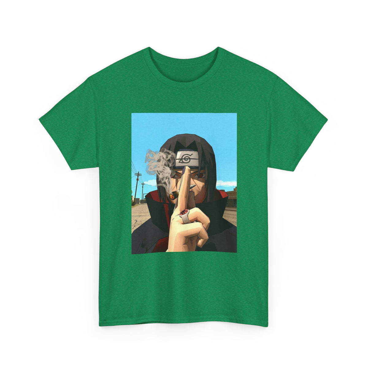 Itachi Uchiha Smoking Cigar Streetwear Tee