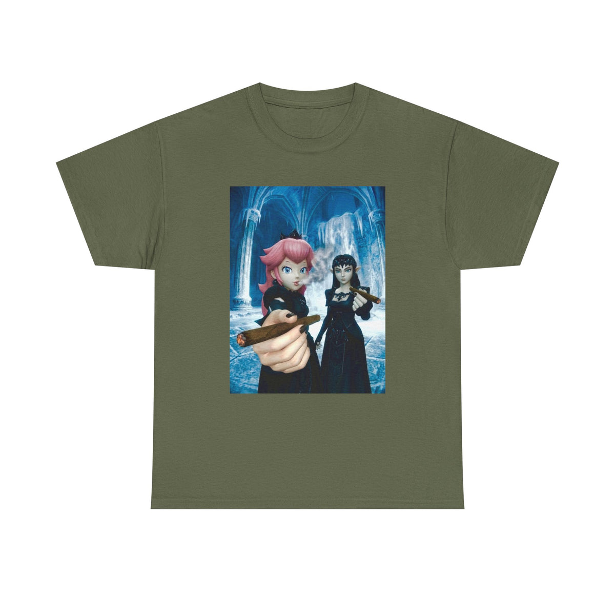 Gothic Princesses Puffing Cigars Tee
