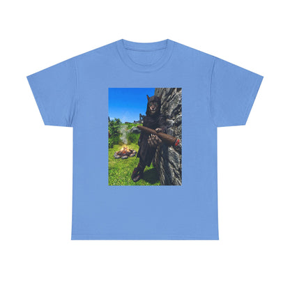 Hooded Khajiit Smoking Blunts By Fire Tee