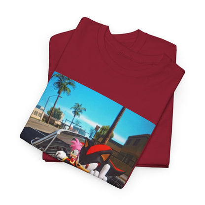 Shadow The Hedgehog Driving With Attitude Tee