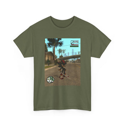 Shadow The Hedgehog Katana Wielding in Grove Street Tee