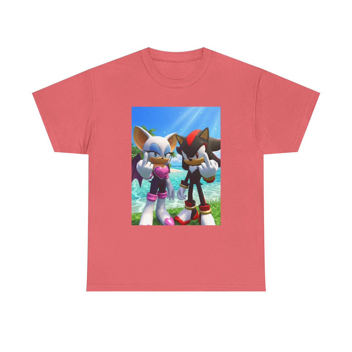 Rouge And Shadow Flipping The Bird Tee (Design 3)