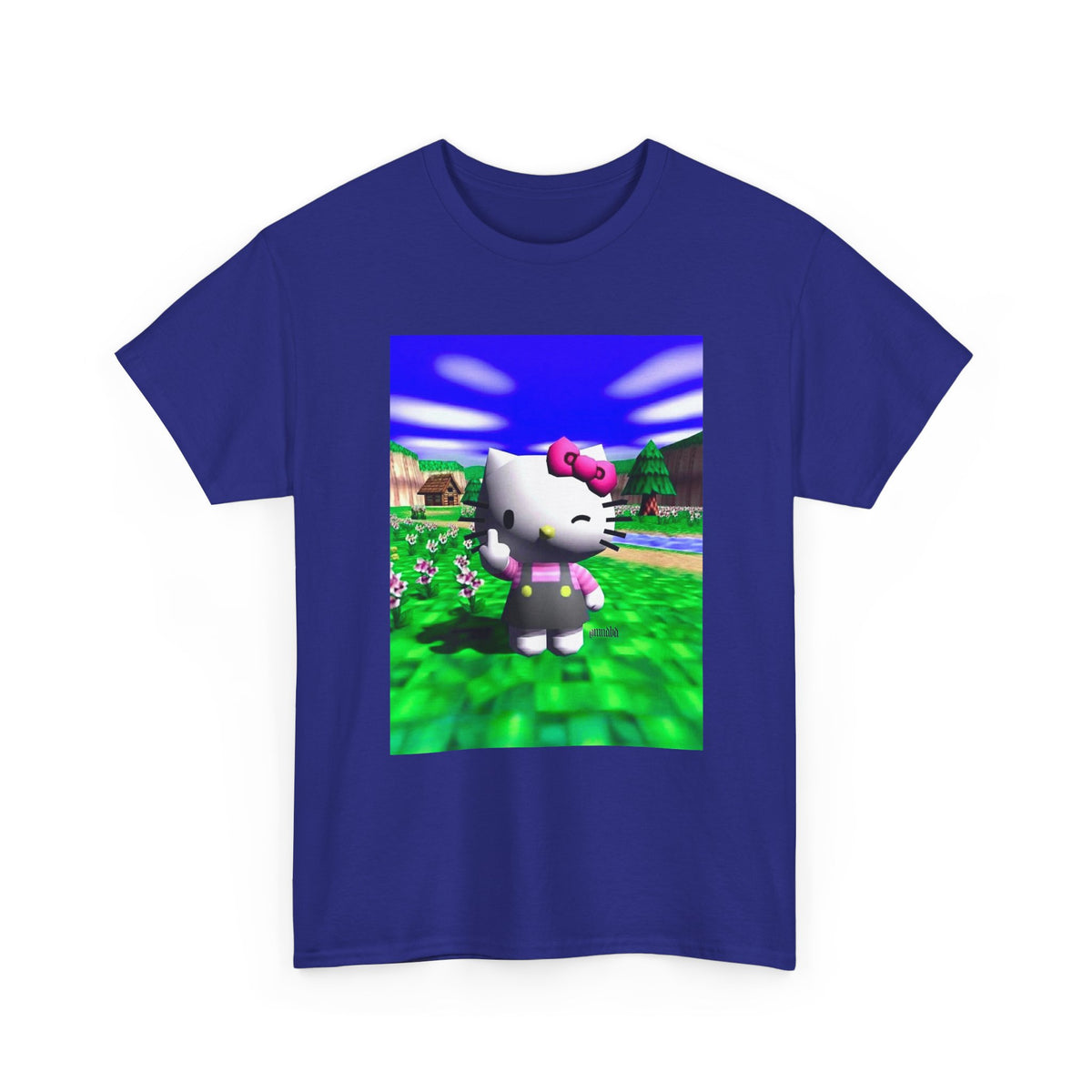 Winking Kitty Flipping The Bird Tee
