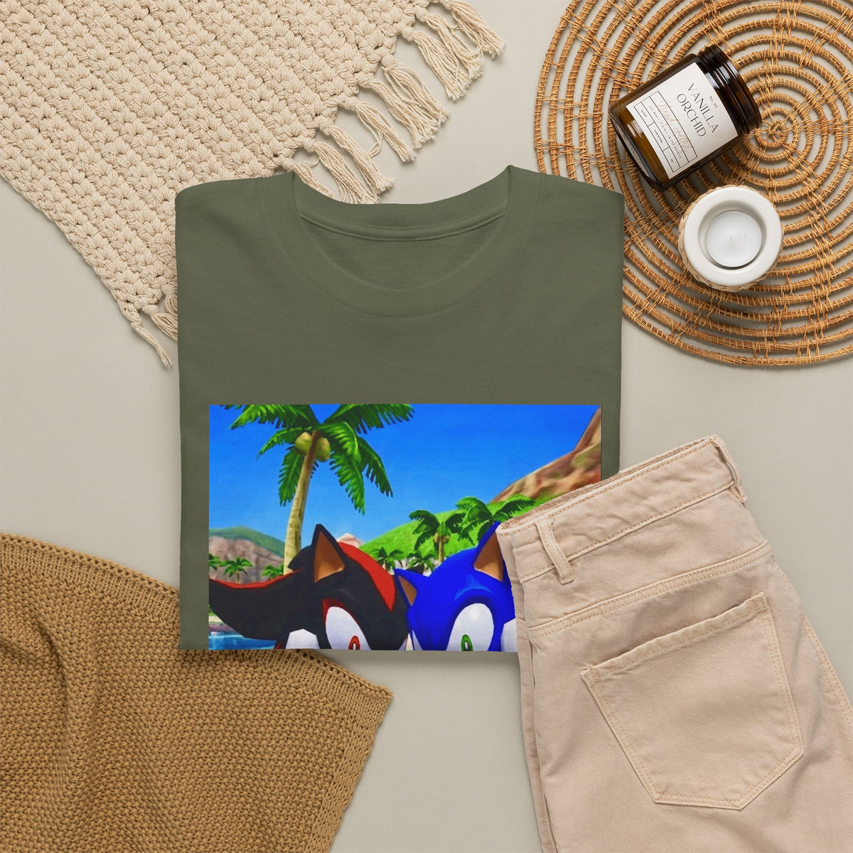 Sonic And Shadow Flipping The Bird Tee