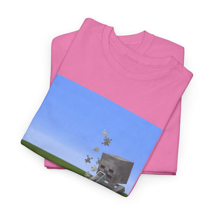 Minecraft Skeleton Taking A Hit Tee