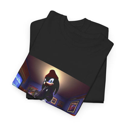 Edgy Hedgehog In Streetwear Drip Tee