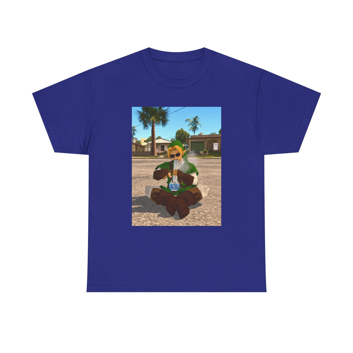 Stoner Link Taking A Bong Hit Tee