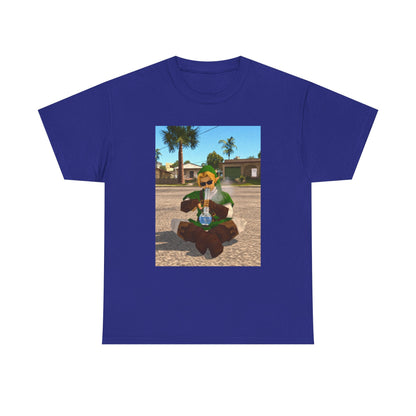 Stoner Link Taking A Bong Hit Tee