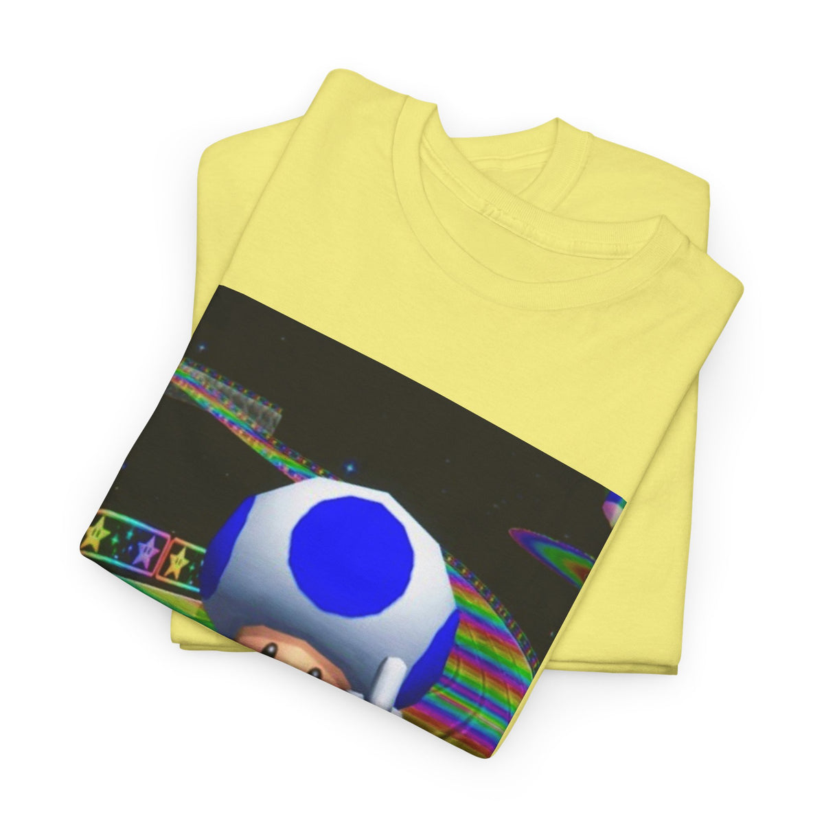 Blue Toad Flipping Off On Rainbow Road Tee