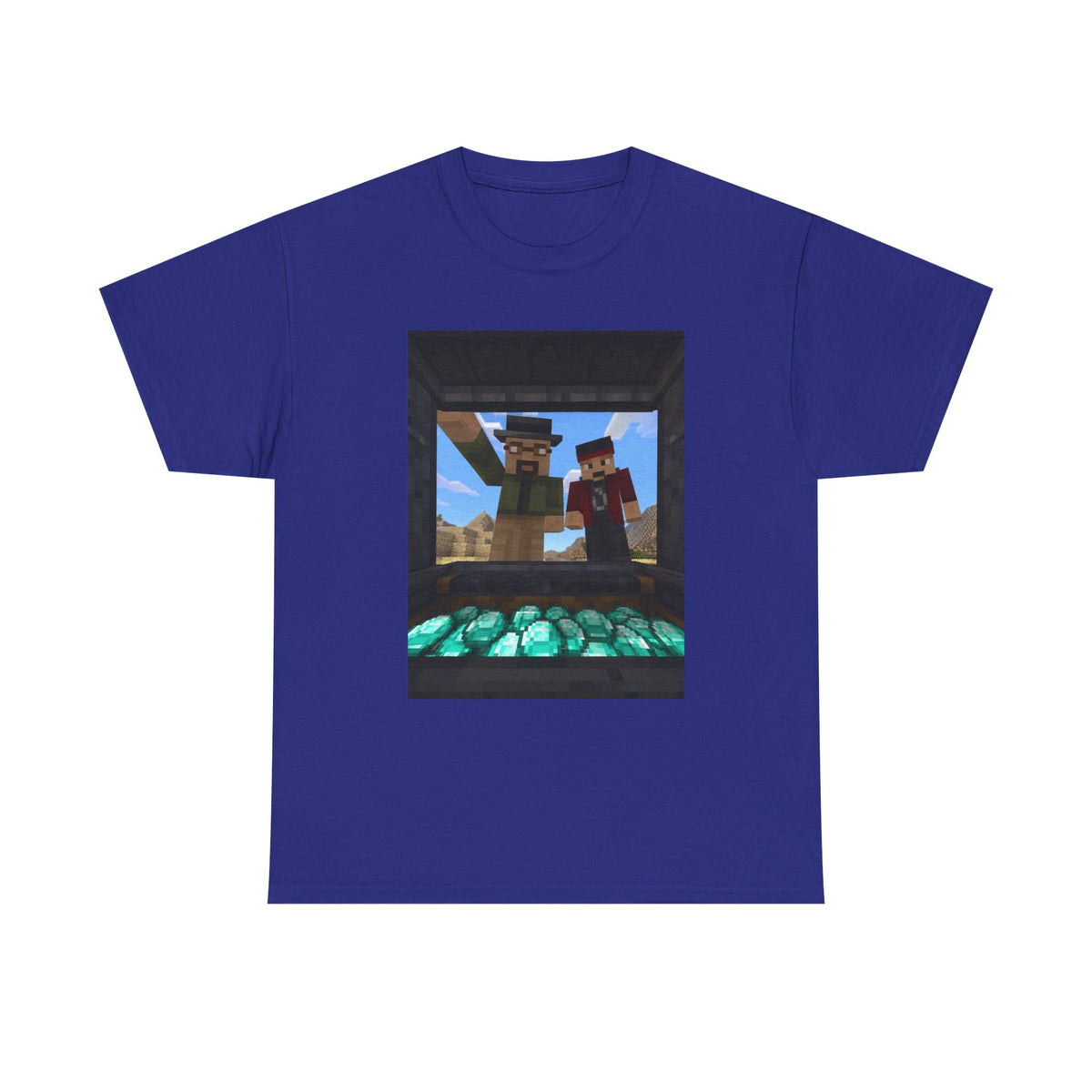 Pixelated Duo With Precious Gems