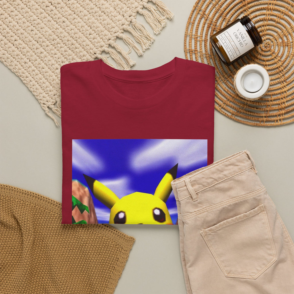 Pikachu Giving The Finger On An N64 Island
