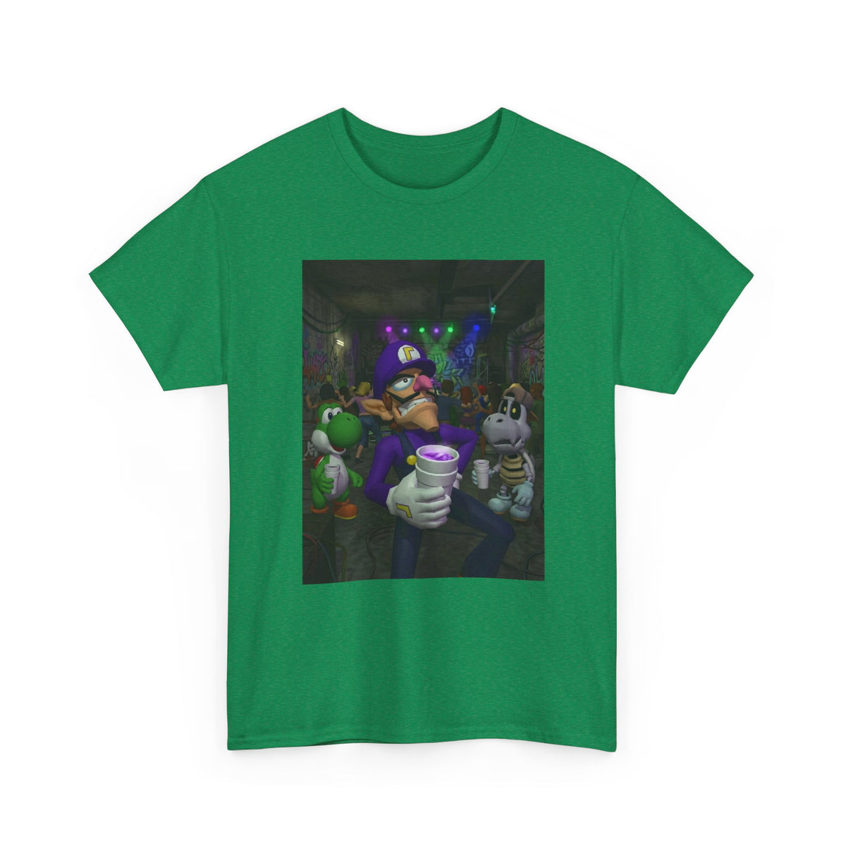 Waluigi, Yoshi, And Dry Bones Clubbin' Tee