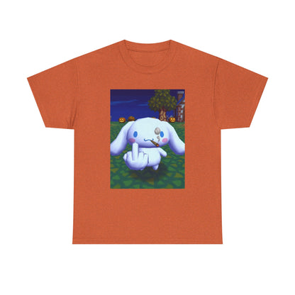 Cinnamoroll Smoking Blunt Flipping Bird Tee