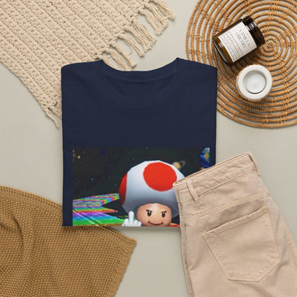 Toad Flipping The Bird On Rainbow Road