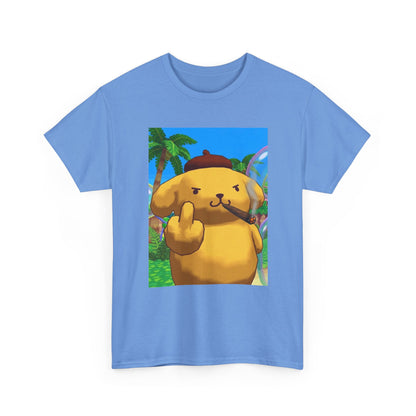 Pompompurin Smoking Blunt Flipping Bird Tee