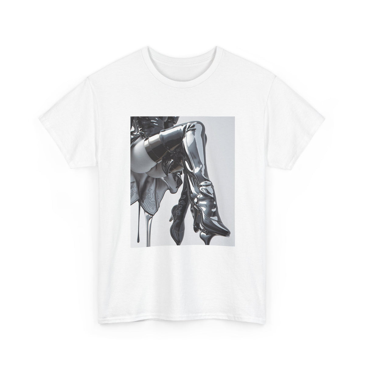 Liquid Chrome Flow Graphic Tee