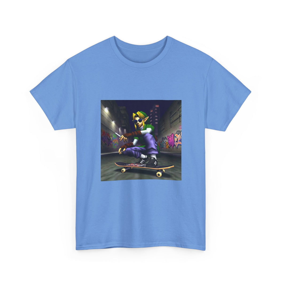 Link Skater Smoking In Alley Tee
