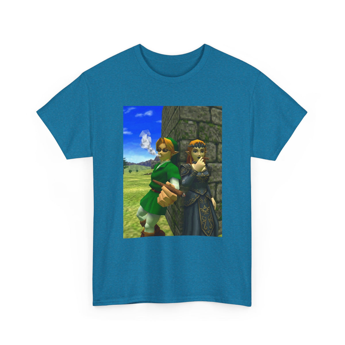 Link And Zelda Smoke Blunts Tee
