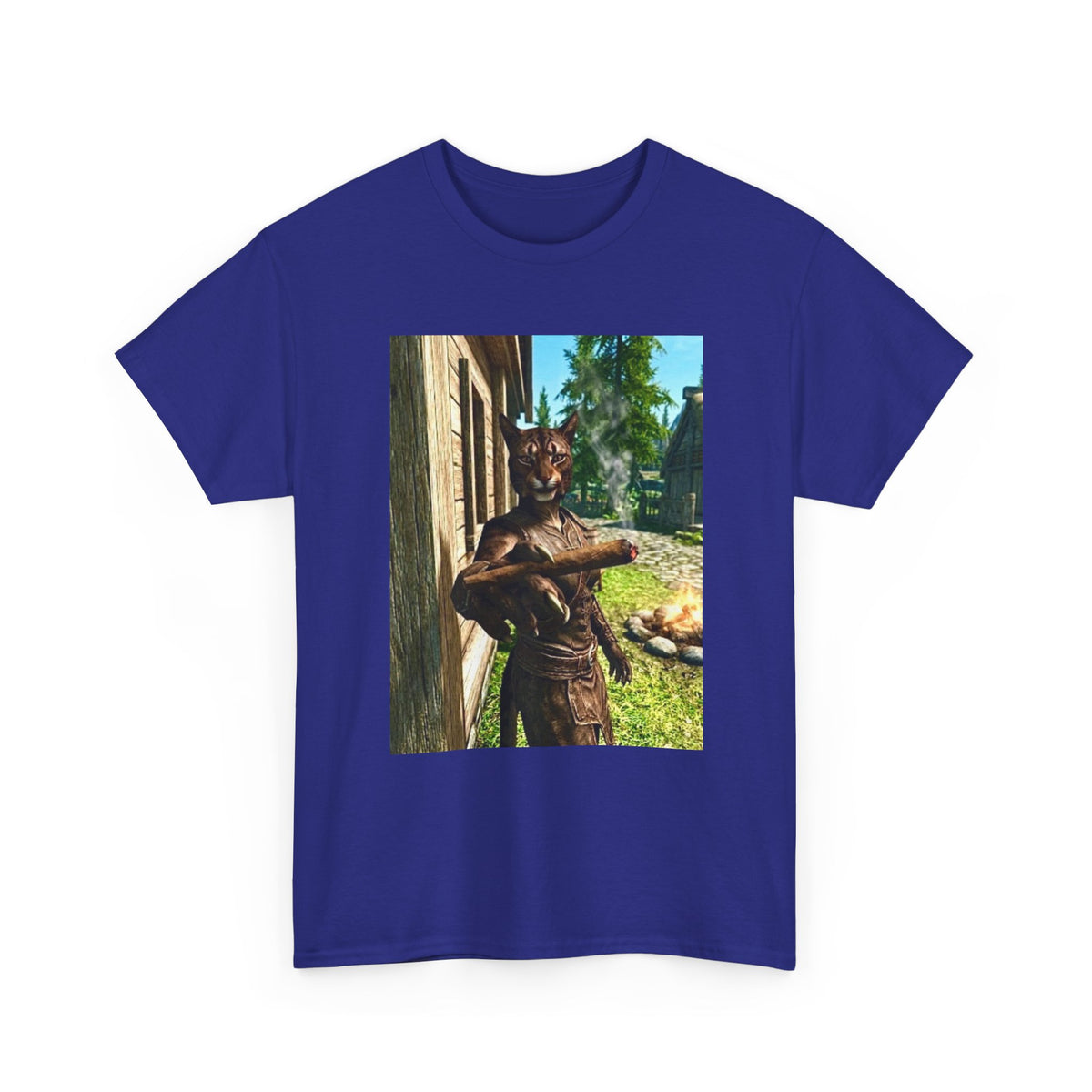 Khajiit Taking A Big Hit Tee